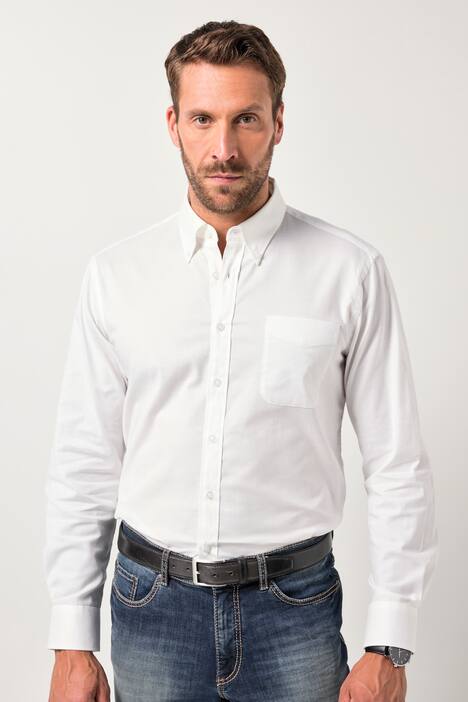 JP1880 Oxford-overhemd FLEXNAMIC®, lange mouwen, buttondown-kraag, Modern-Fit, tot 8XL
