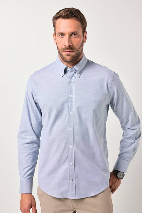 JP1880 Oxford-overhemd FLEXNAMIC®, lange mouwen, buttondown-kraag, Modern-Fit, tot 8XL