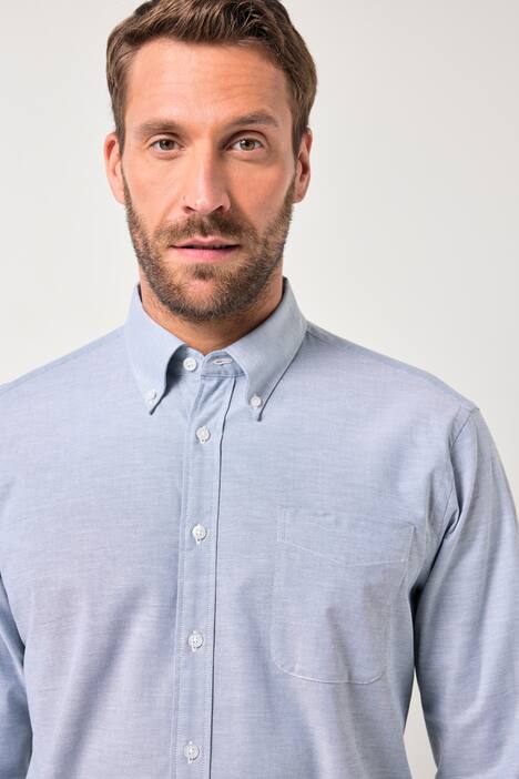 JP1880 Oxford-overhemd FLEXNAMIC®, lange mouwen, buttondown-kraag, Modern-Fit, tot 8XL