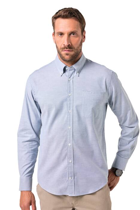 Oxford košile FLEXNAMIC®, dlouhé rukávy, límeček s knoflíky, Modern střih, do 8XL