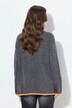 Maglione con orli colorati, scollo a V e maniche lunghe