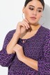 Allover Print Smocked Blouse