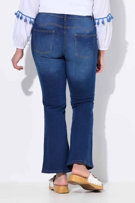 Vaqueros Bootcut Lea, bordados del oeste, 5 bolsillos