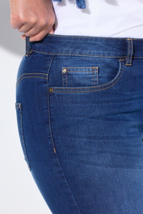 Vaqueros Bootcut Lea, bordados del oeste, 5 bolsillos