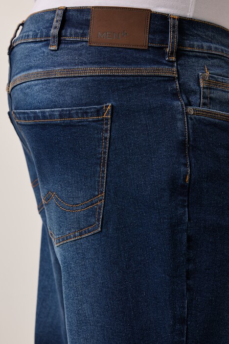 Men+ jeans, denim, avsmalende loose fit, 5-lommers, opptil 72/36