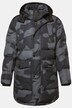 JP1880 Stepp-Parka, Camouflage, Kapuze, Taillen-Tunnelzug, bis 7 XL