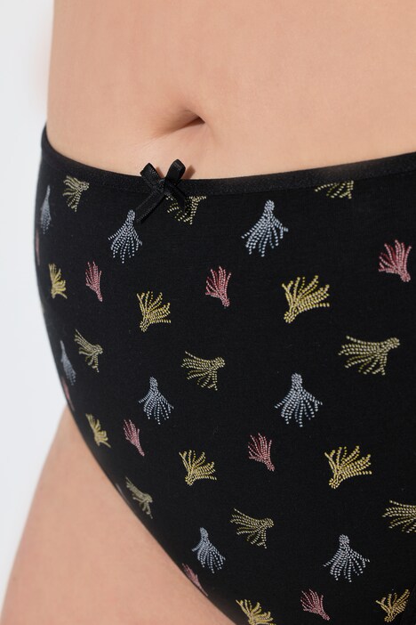 Midi-slips, set van 5, motief / effen