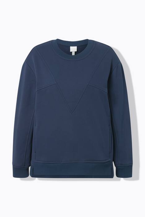 Sweat-shirt en coton bio, esprit « blocs », col rond et manches longues