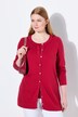 Twinset-vest, ronde hals, lange mouw, Pima Cotton