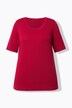 Twinset sweater, rund hals, korte ærmer, Pima-bomuld