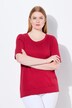 Twinset sweater, rund hals, korte ærmer, Pima-bomuld