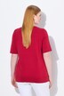 Twinset sweater, rund hals, korte ærmer, Pima-bomuld