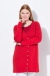 Long-Strickjacke, V-Ausschnitt, Langarm, Pima Cotton