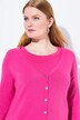 Chaqueta de punto larga, escote en V, mangas largas, algodón Pima