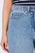 Mom jeans, smalle zoom, mix van lyocell en denim