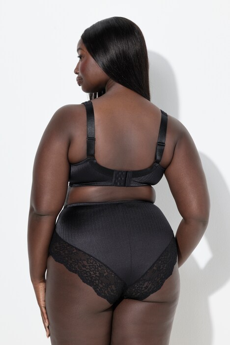Minimizer-BH, Satin, Spitze, ohne Bügel, Cup C - F