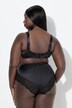 Soutien-gorge minimiseur, sans armatures, satin et dentelle – bonnet C-F