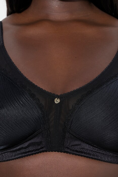 Minimizer-BH, Satin, Spitze, ohne Bügel, Cup C - F
