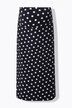 Jupe maxi en jersey imprimé Bellieva. Taille extensible
