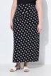 Jupe maxi en jersey imprimé Bellieva. Taille extensible