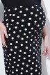 Jupe maxi en jersey imprimé Bellieva. Taille extensible