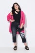 Cardigan coupe Boxy Fit, maille ajourée effet brillant