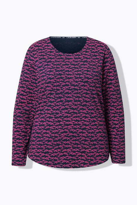Shirt, lange mouw, ronde hals, OEKO-TEX