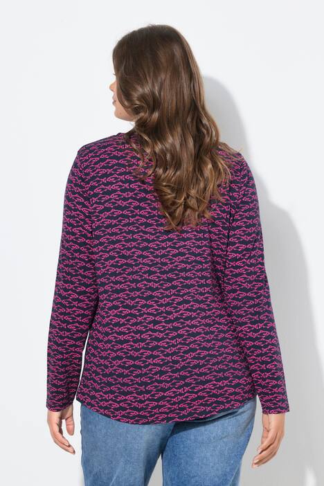 Shirt, lange mouw, ronde hals, OEKO-TEX