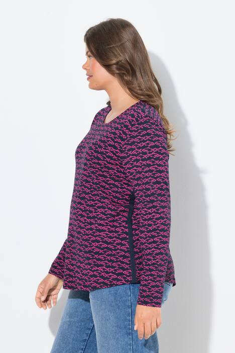 Shirt, lange mouw, ronde hals, OEKO-TEX