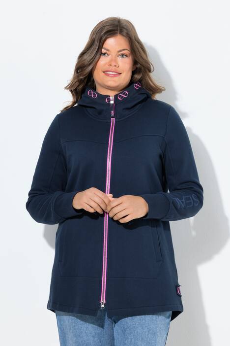 Sweatjacke, Kapuze, Langarm