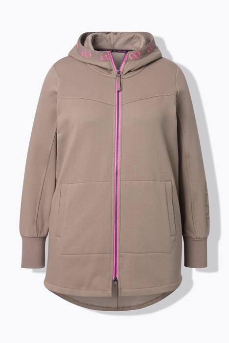 Sweatjacke, Kapuze, Langarm