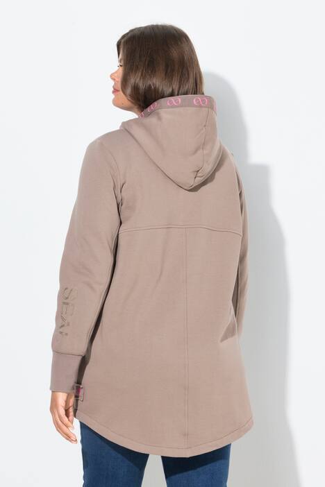 Sweatjacke, Kapuze, Langarm