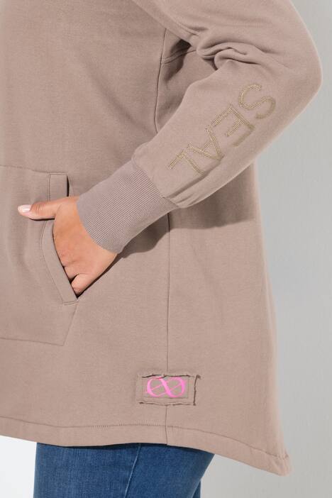 Sweatjacke, Kapuze, Langarm
