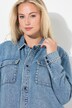 Shaket vaquero, oversize, cuello camisero, manga larga