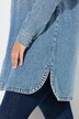 Shaket vaquero, oversize, cuello camisero, manga larga