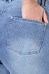 Jeans shorts, straight, lace at the hem