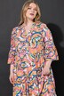 Robe maxi à volants, imprimé bananes