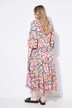 Robe maxi à volants, imprimé bananes