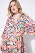 Robe maxi à volants, imprimé bananes