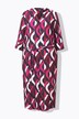 Maxi-jurk, A-lijn, tuniekhals, 3/4-mouw