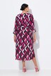 Maxi-jurk, A-lijn, tuniekhals, 3/4-mouw