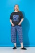 T-shirt dal taglio oversize con stampa leopardata e look vintage