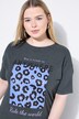 T-shirt dal taglio oversize con stampa leopardata e look vintage