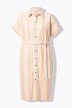 Robe-chemisier rayée, longueur midi