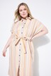 Robe-chemisier rayée, longueur midi