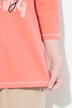 Shirt, tekstmotief, A-lijn, ronde hals, 3/4-mouw