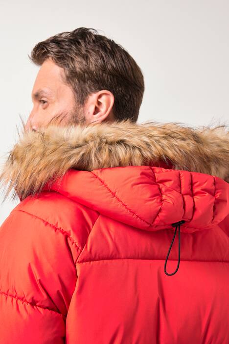 Parka matelassée à capuche JP 1880, flocage et fourrure synthétique - jusqu'au 8 XL