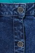 Jeans midi-rok, A-lijn, knoopsluiting