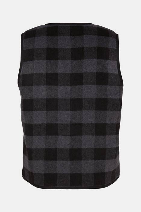 JP1880 wollen vest, hoog wolgehalte, teddy voering, rits, tot 7XL