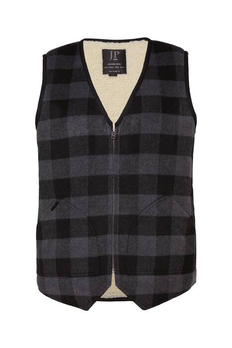 Vlněná vesta JP1880, vysoký podíl vlny, teddy podšívka, zip, do 7XL